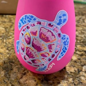 Lilly Pulitzer silicone wine cup